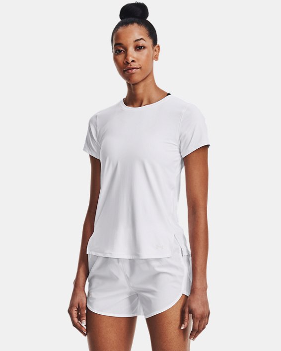 Women's UA Iso-Chill 200 Laser T-Shirt, White, pdpMainDesktop image number 0